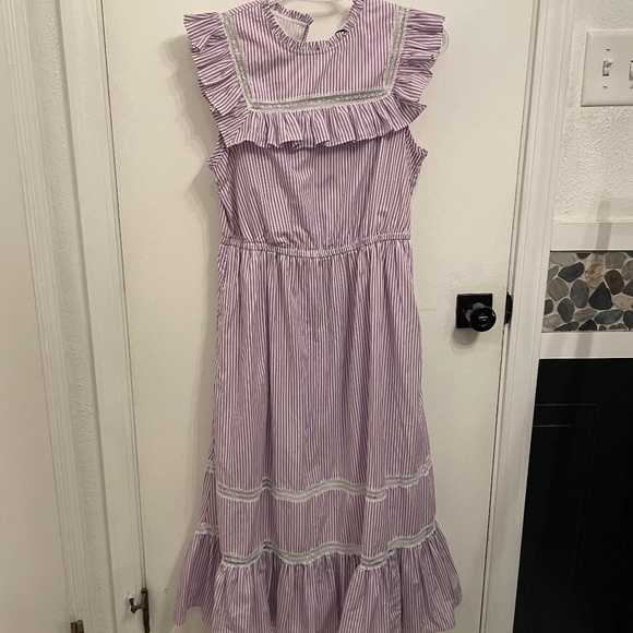 J. Crew Purple and white striped dress! - Picture 7 of 8